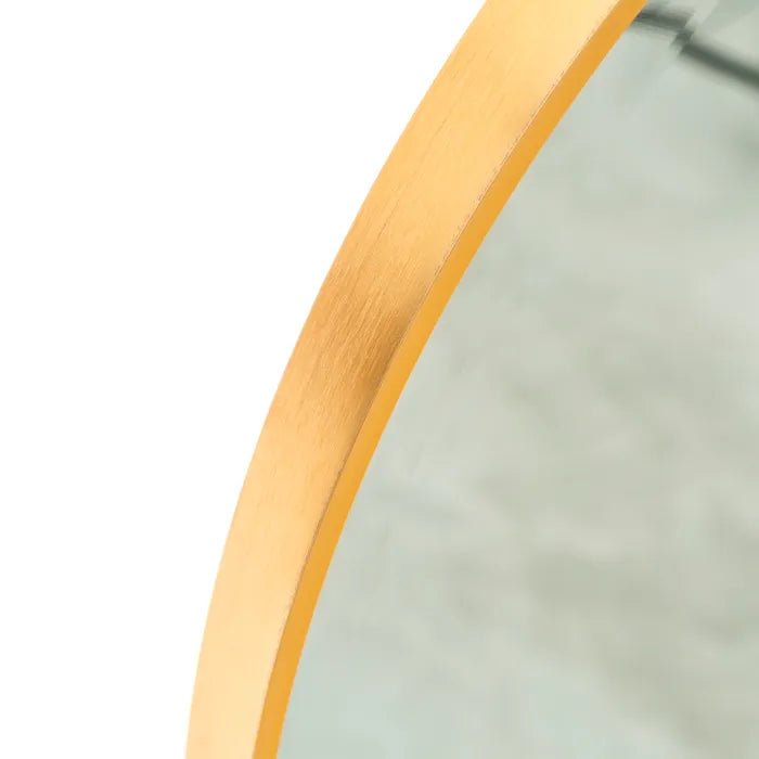 Gold Aluminum Frame Mirror 80cm - LUXONAS