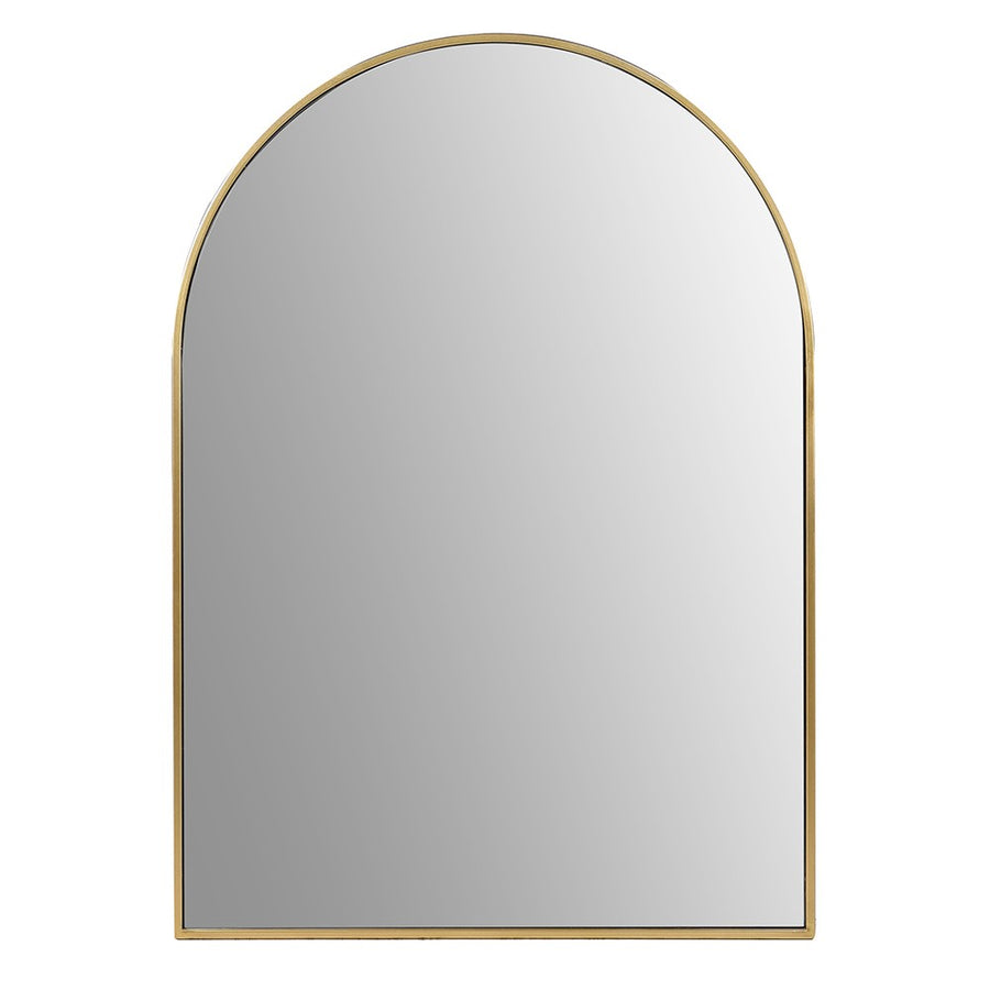 Gold Arch Top Wall Mirror