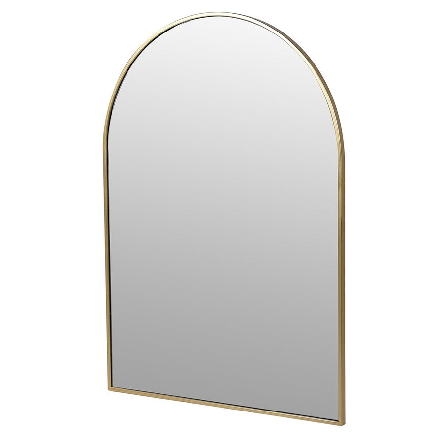Gold Arch Top Wall Mirror