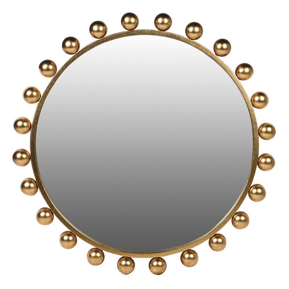 Gold Bobble Edge Wall Mirror - LUXONAS