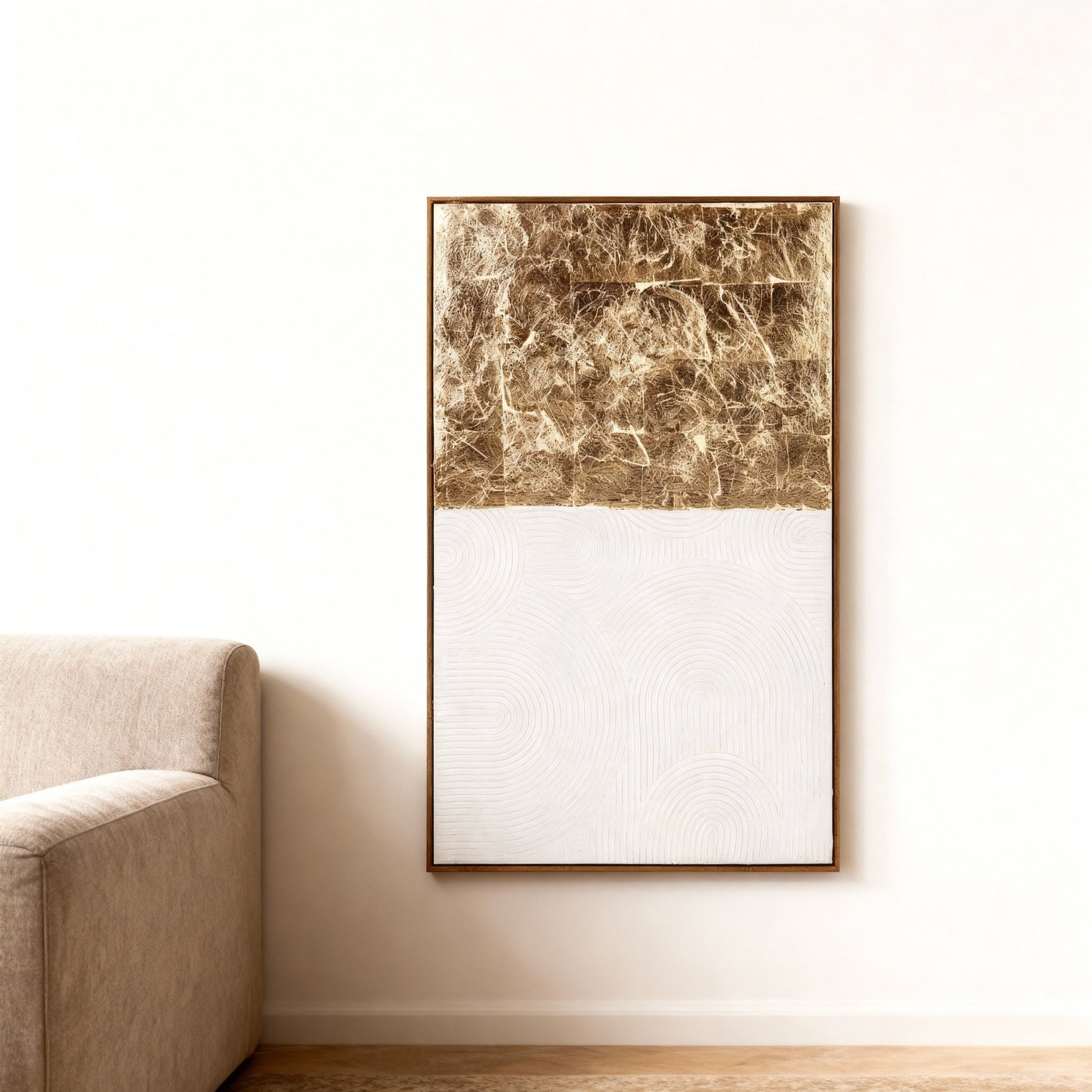 Gold Foil Abstract Wall Art - LUXONAS