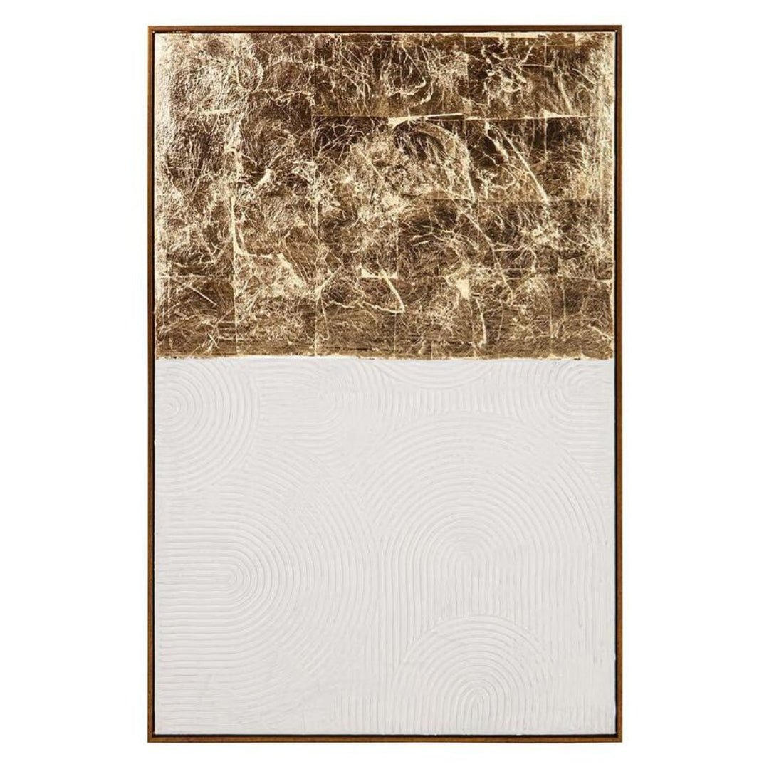 Gold Foil Abstract Wall Art