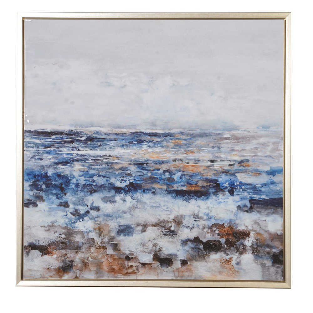 Gold Framed Abstract Picture - LUXONAS