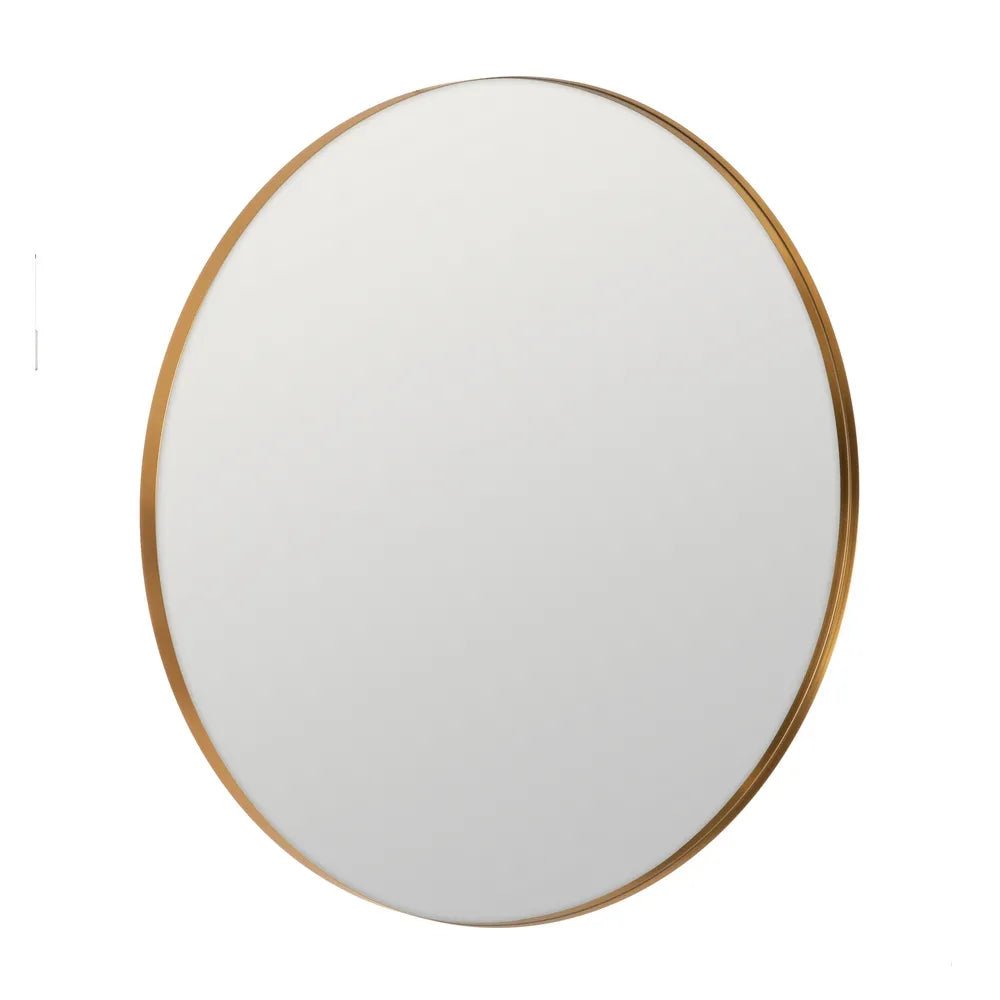 Gold Line Round Mirror - 100cm - LUXONAS