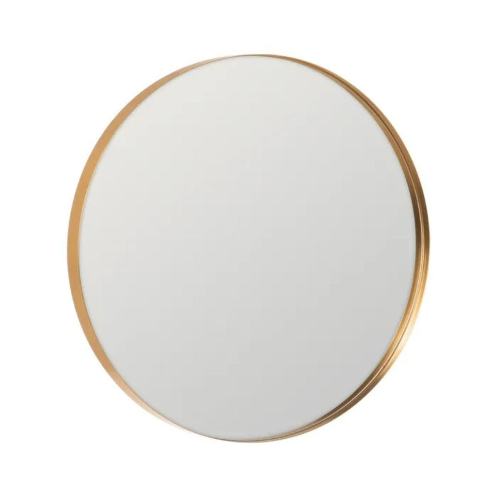 Gold Line Round Mirror 80cm - LUXONAS