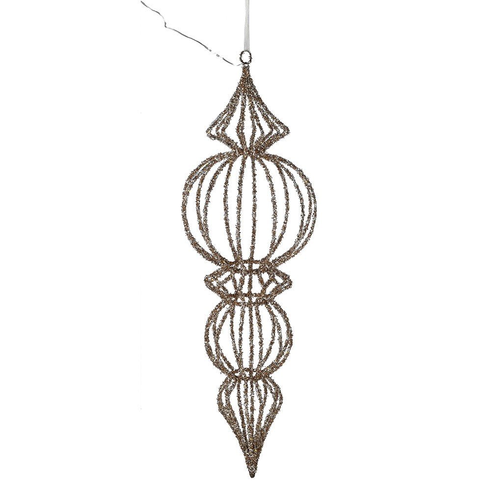Gold Lit Large Hanging Finial - LUXONAS