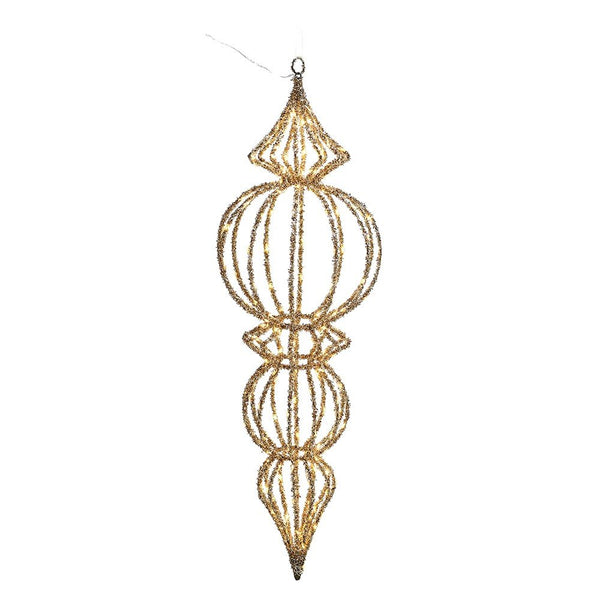 Gold Lit Large Hanging Finial