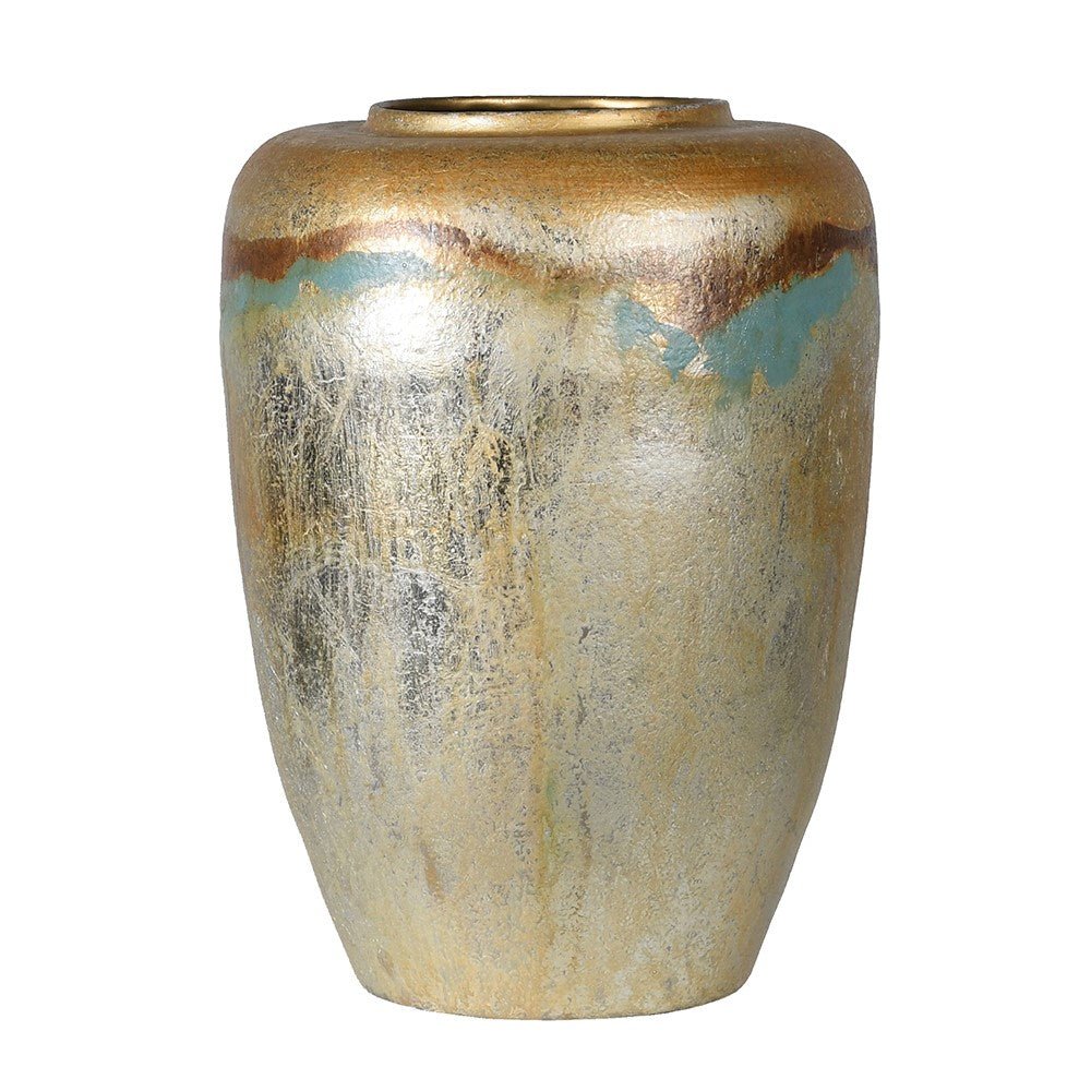 Gold Marbled Vase - LUXONAS