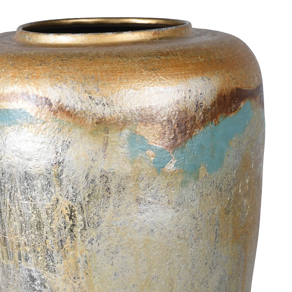 Gold Marbled Vase - LUXONAS