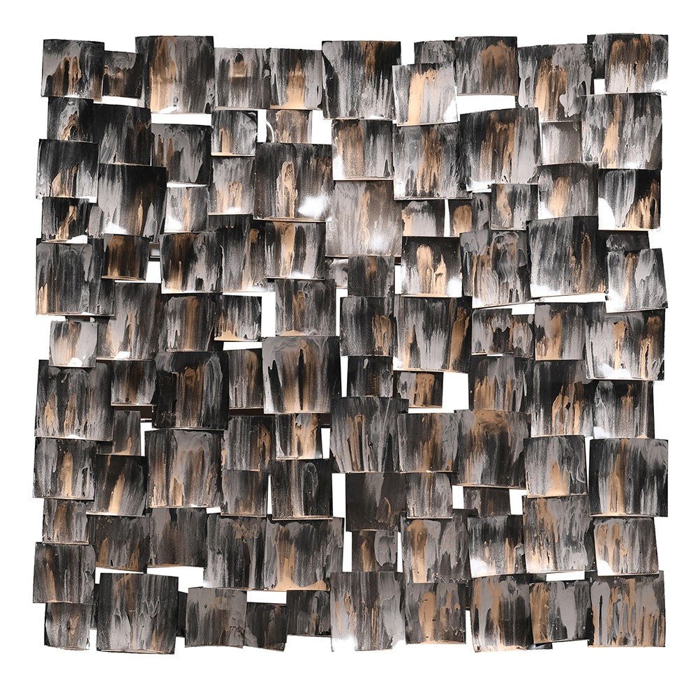 Gold Melt Squares Wall Art