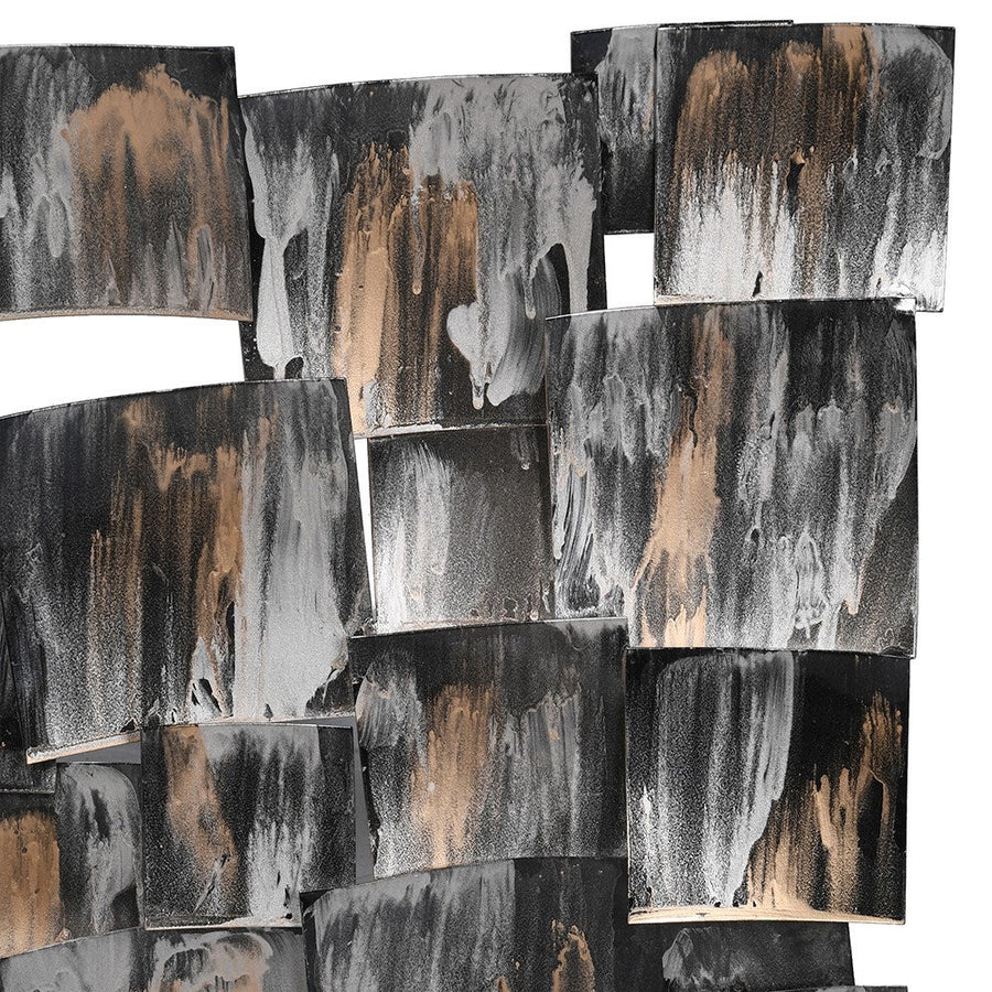 Gold Melt Squares Wall Art
