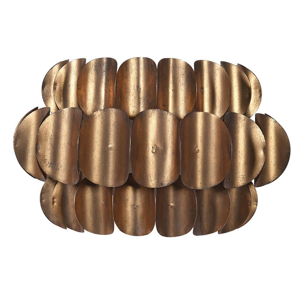 Gold Metal Curved Wall Light - LUXONAS HOME