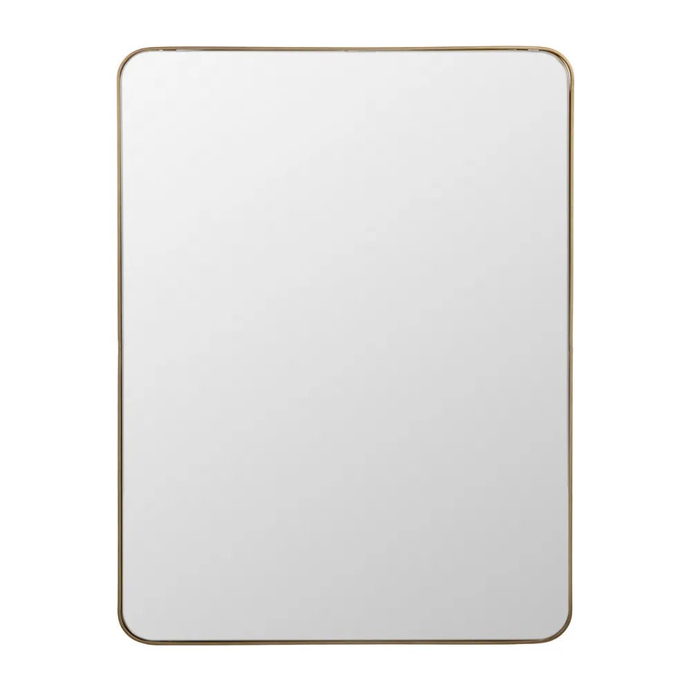 Gold Metal Frame Mirror - Elegant & Functional - LUXONAS