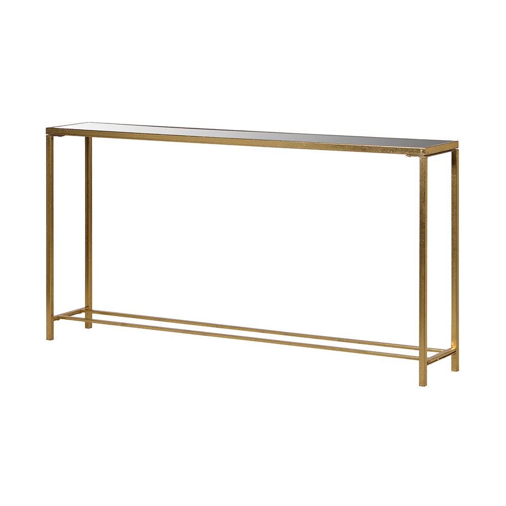 Gold Mirror Console Table - Elegant and Functional Entryway Furniture - LUXONAS
