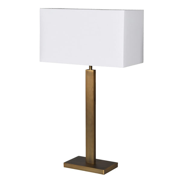 Gold Rectangle Base Table Lamp