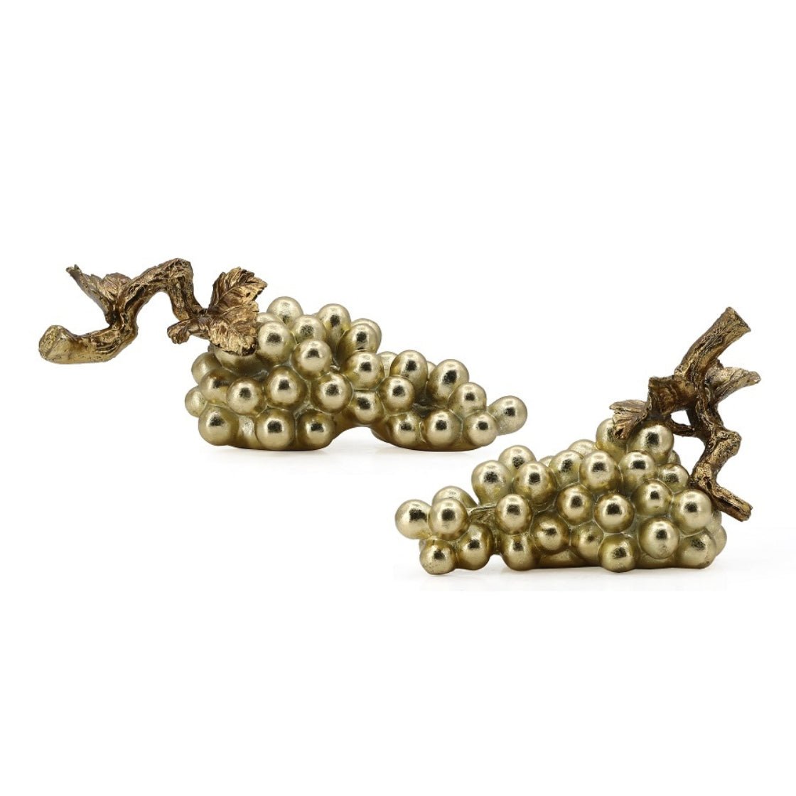 Gold Resin Grapes Decorative Accent