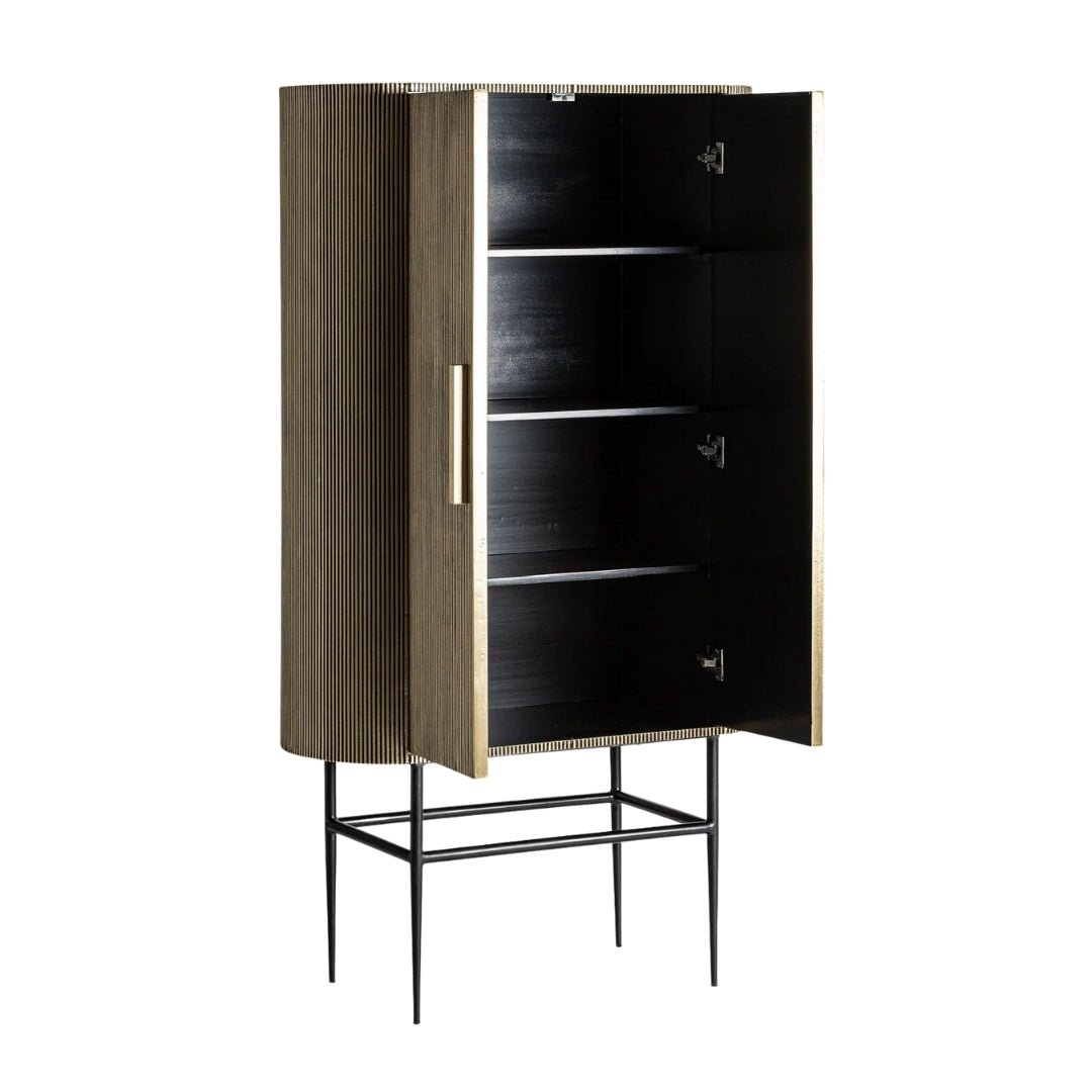 Gold Ridged 2 - Door Cabinet - LUXONAS