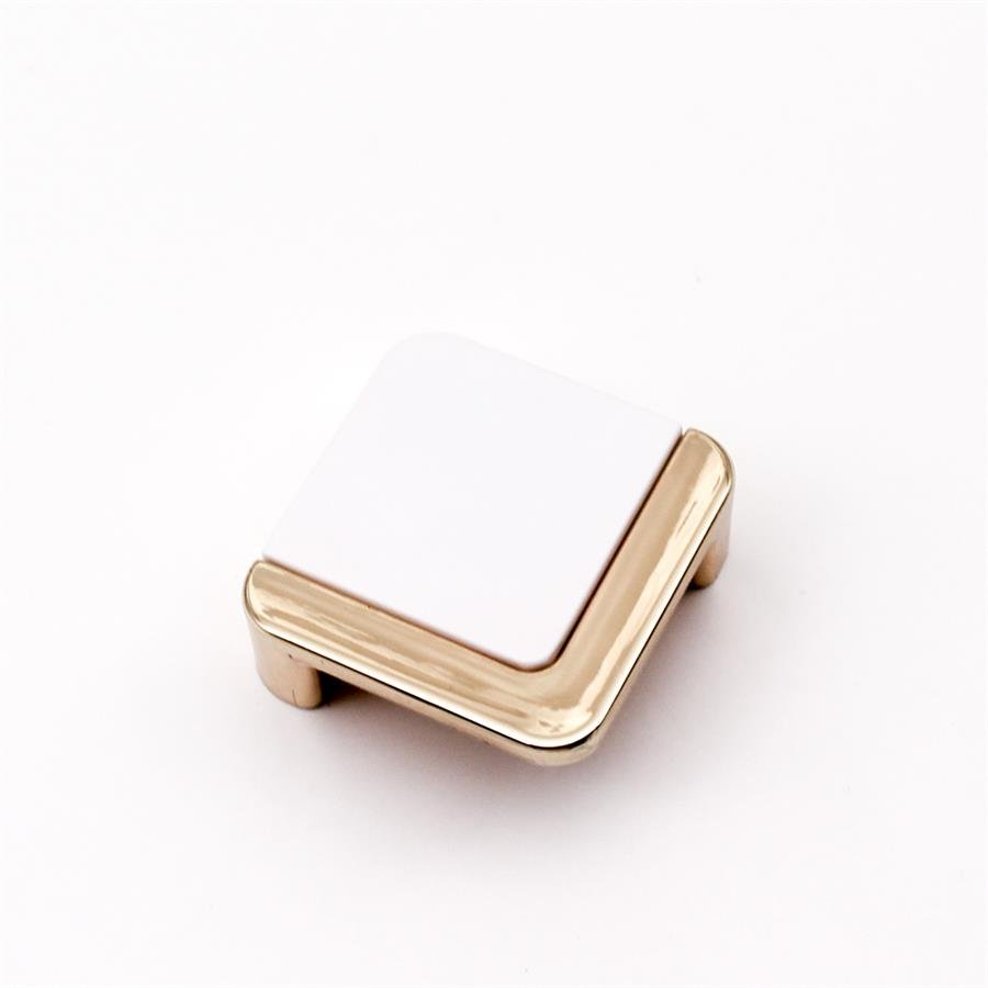 Gold & White Knob A05979 - LUXONAS