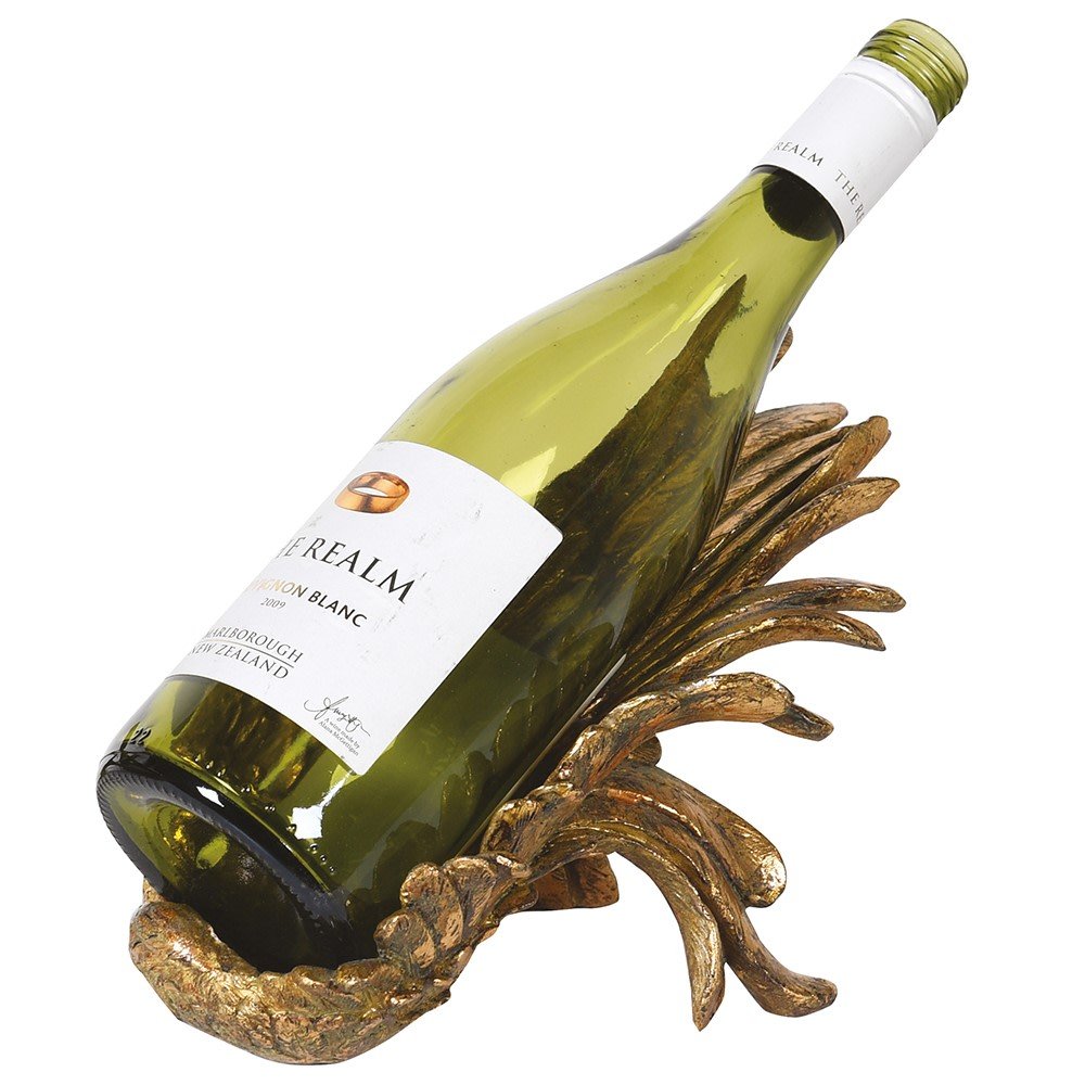 Gold Wing Decorative Bottle Holder - LUXONAS HOME