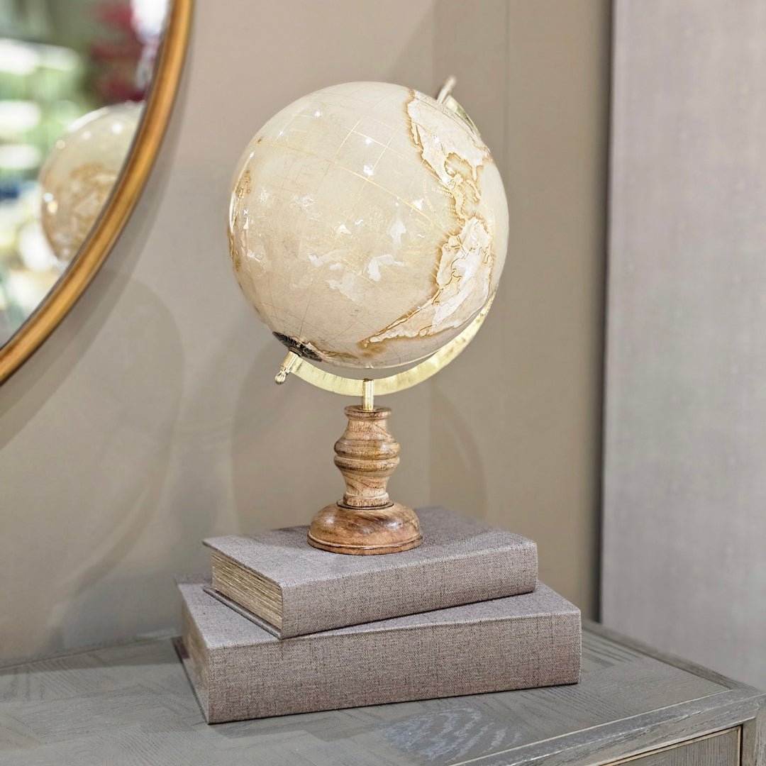 Golden Globe on Tall Base - LUXONAS