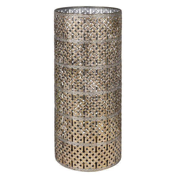 Golden Lattice Iron Umbrella Stand