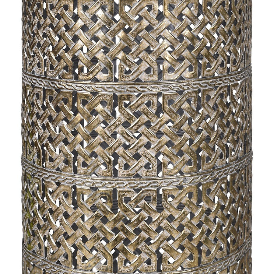 Golden Lattice Iron Umbrella Stand