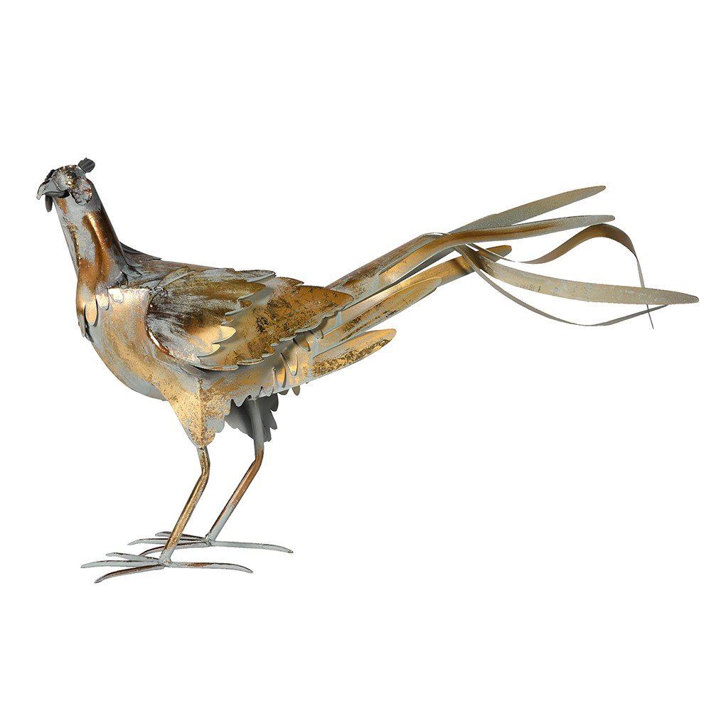 Golden Pheasant Metal Figurine
