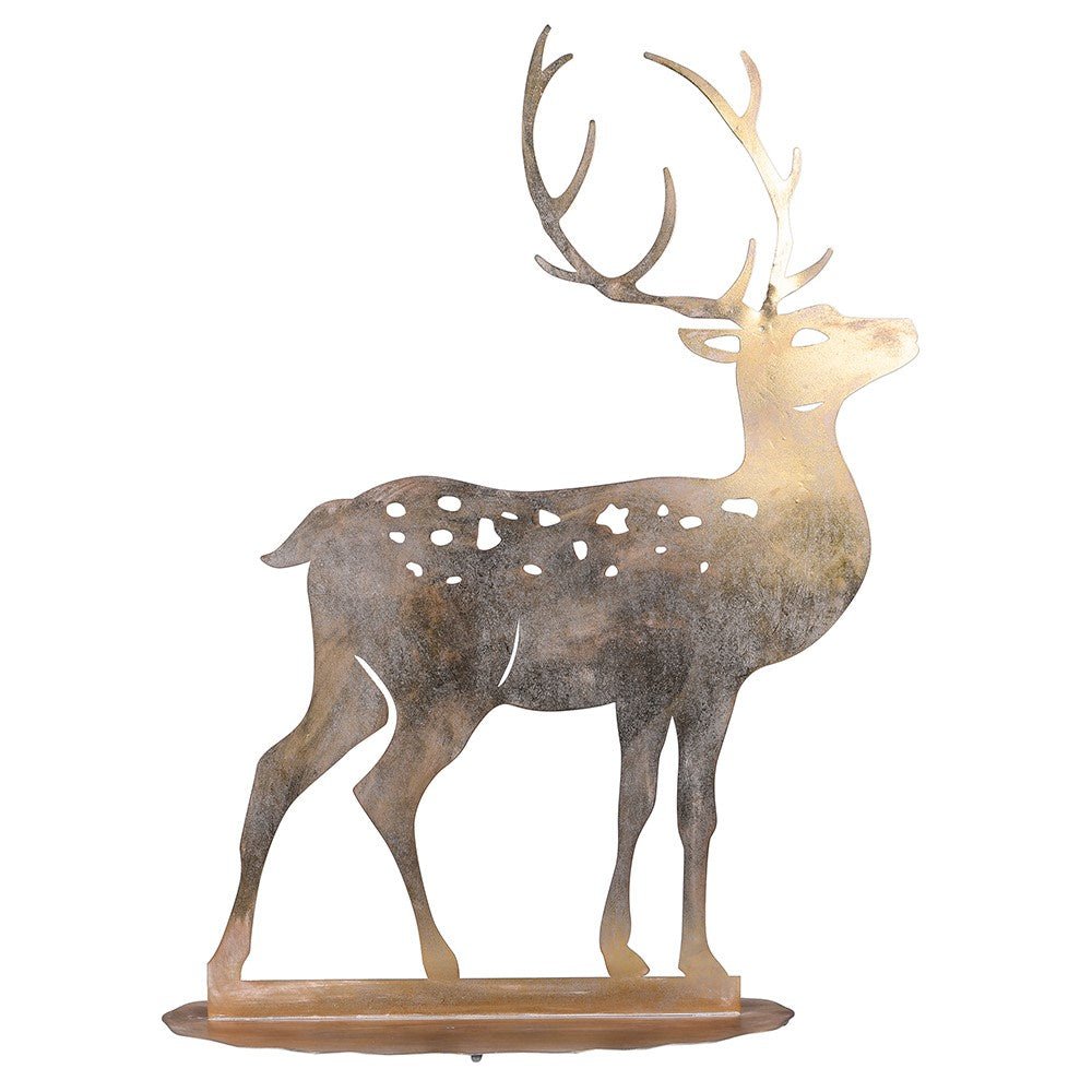 Golden Reindeer Decorative Figurine