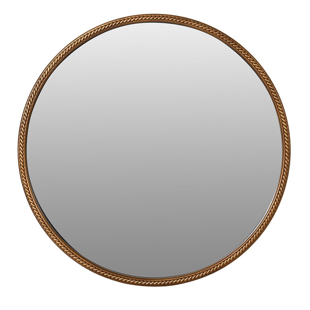 Golden Rope Effect Wall Mirror