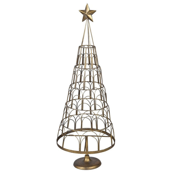 Golden Standing Tree - Elegant Home Décor