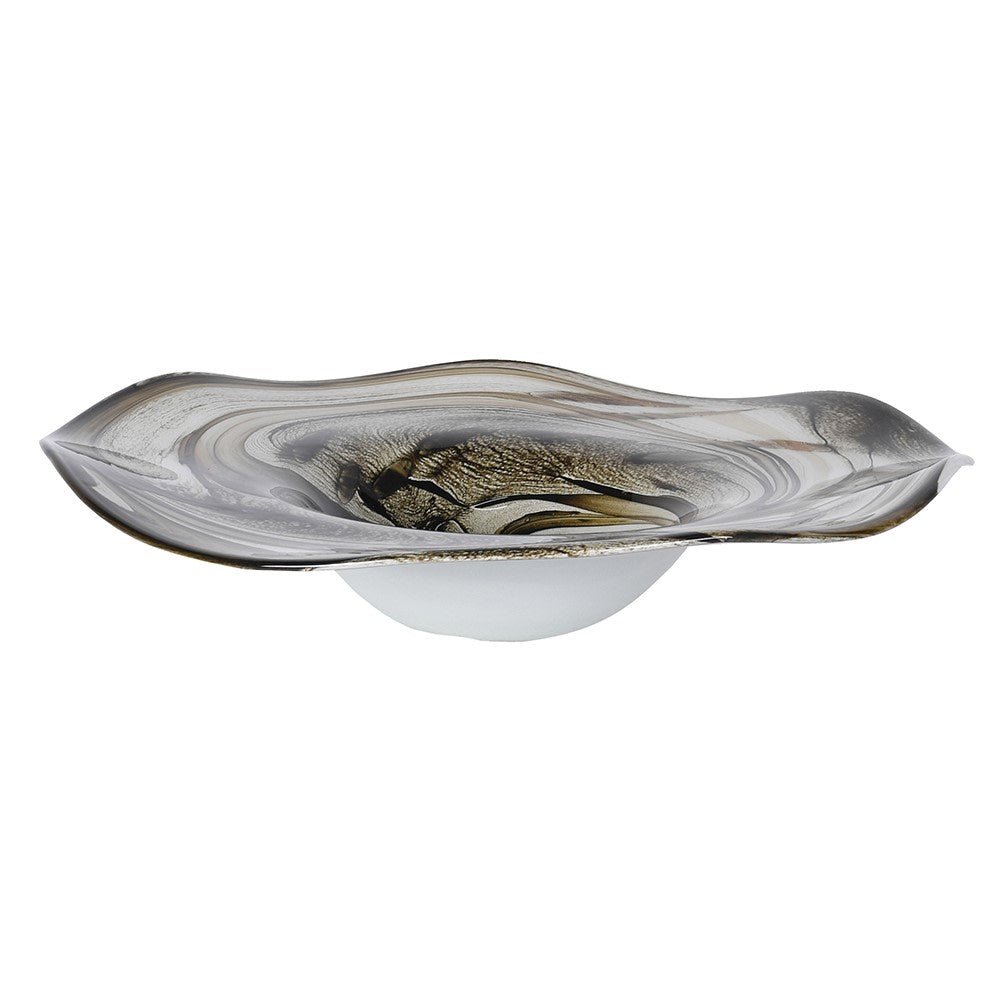 Golden Swirl Decorative Bowl