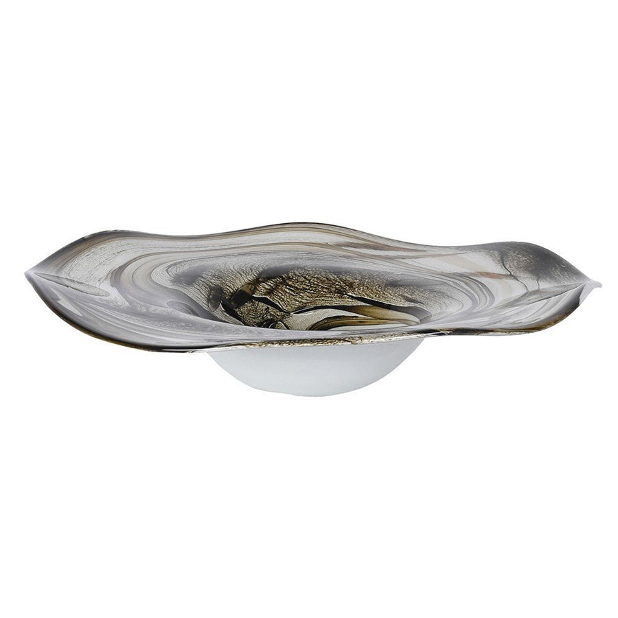 Golden Swirl Decorative Bowl
