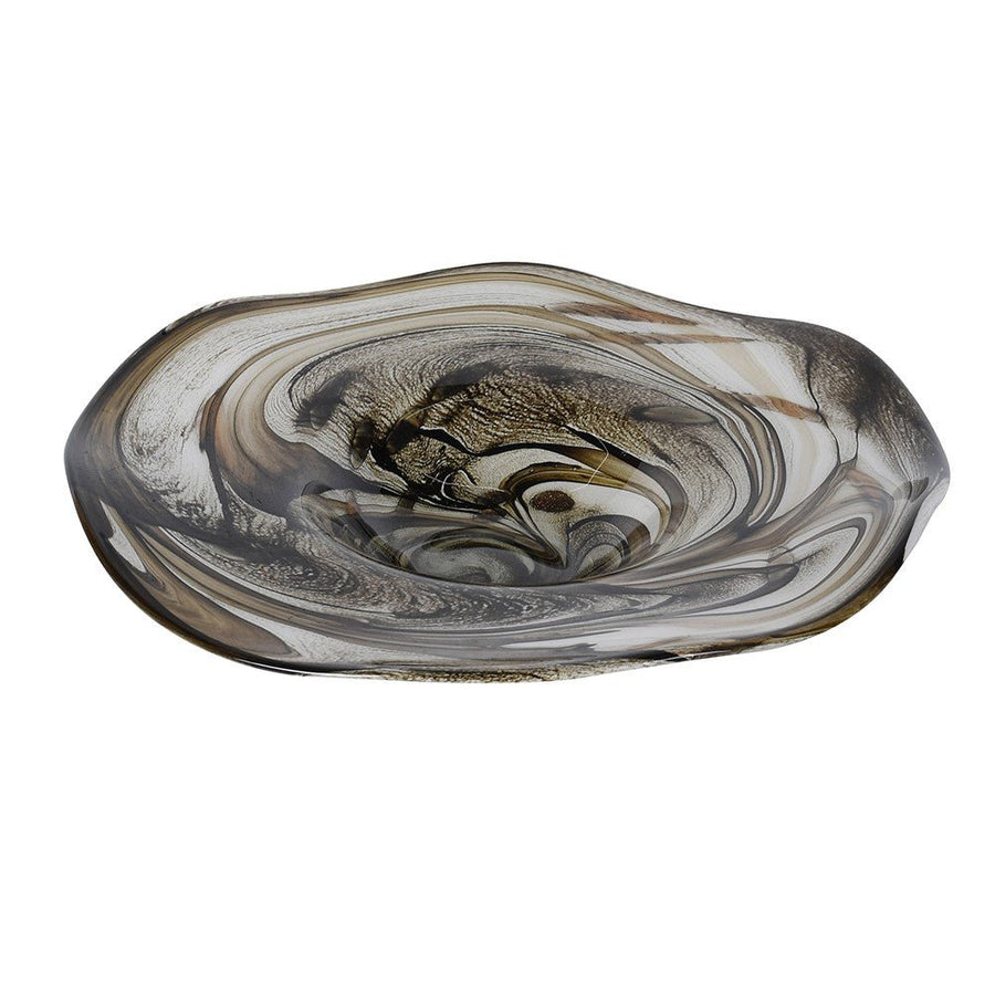 Golden Swirl Decorative Bowl
