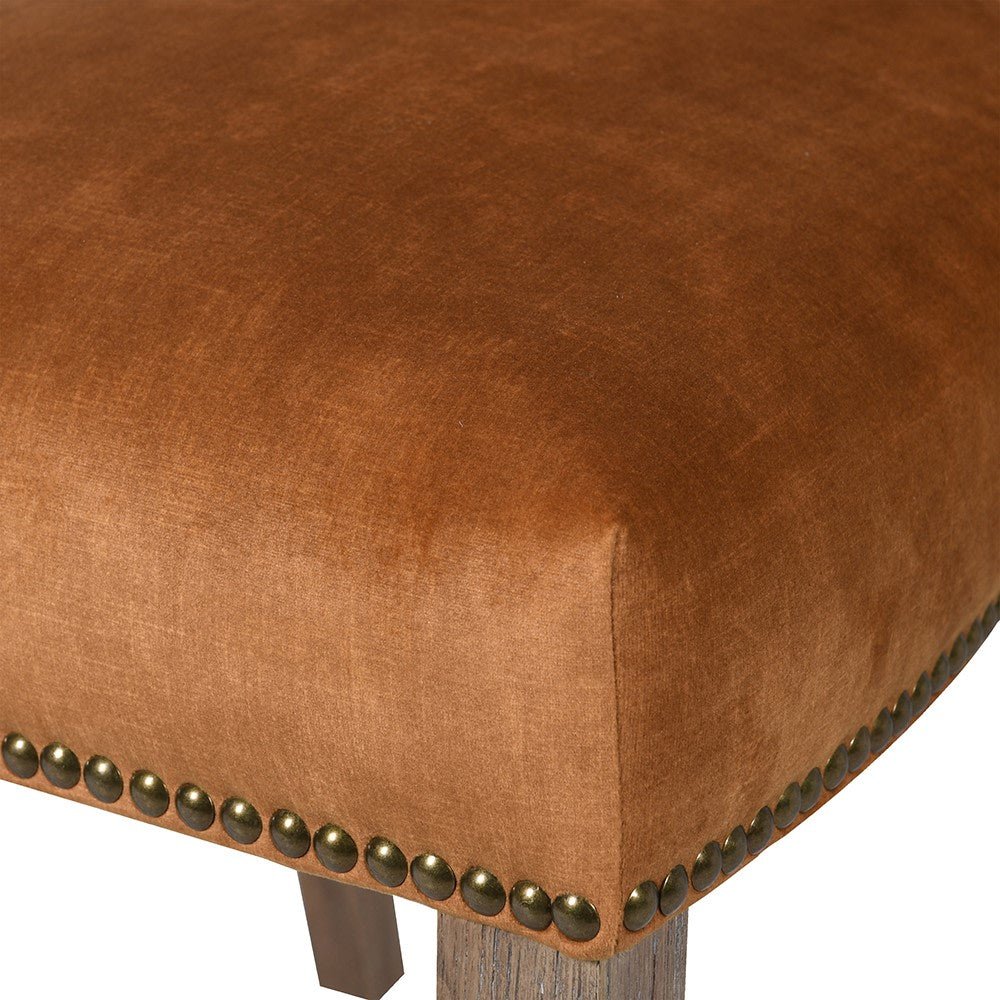 Golden Velvet Dining Chair - LUXONAS