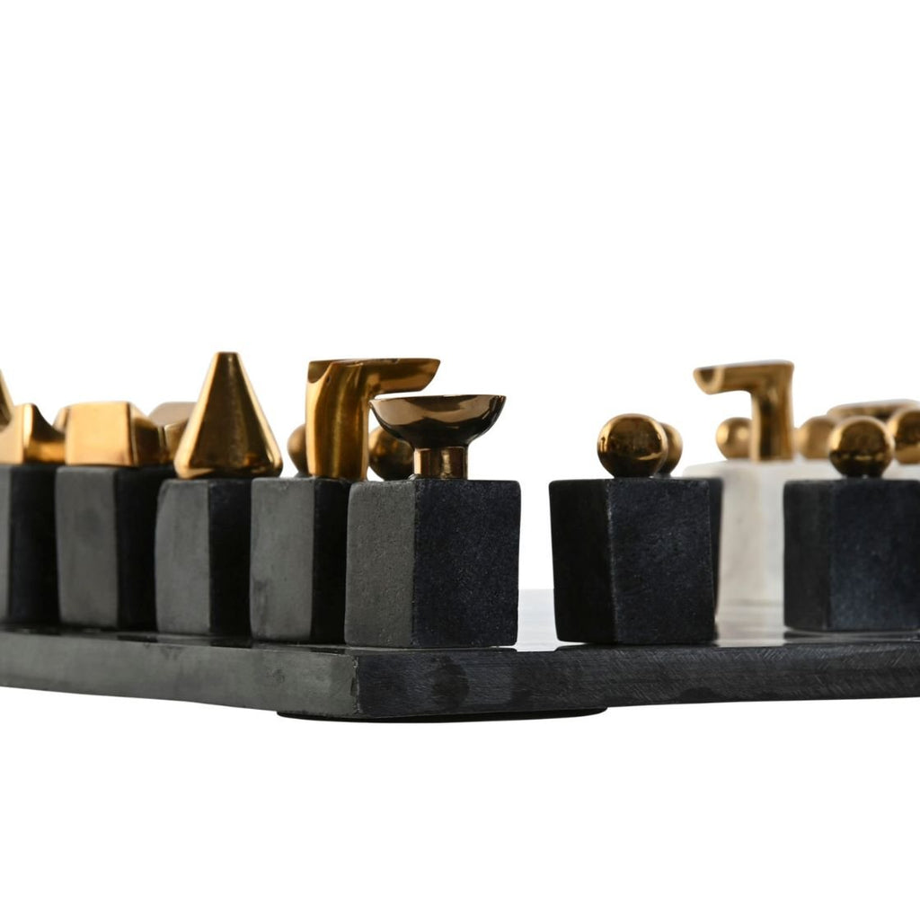 Granite Base Modern Chess Game - LUXONAS