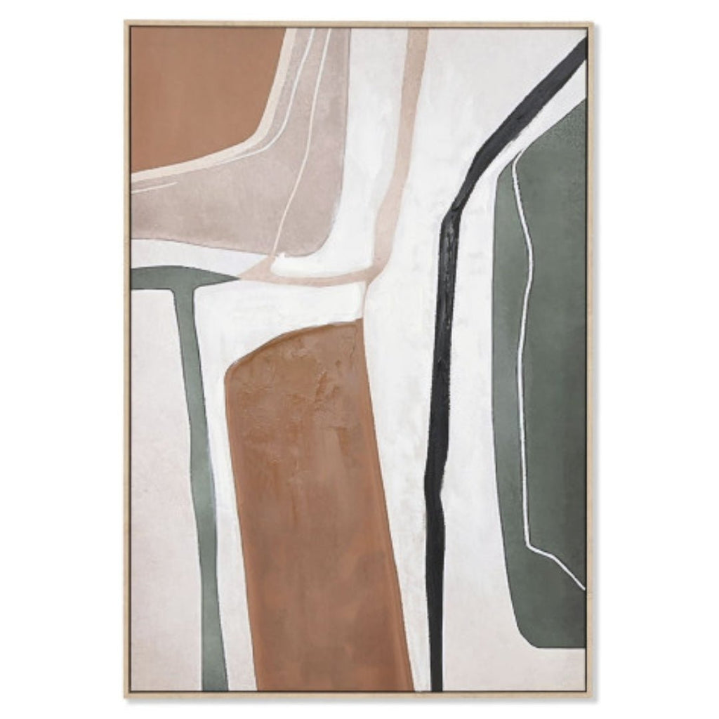 Green Abstract Picture - Framed Art for Modern Decor - LUXONAS
