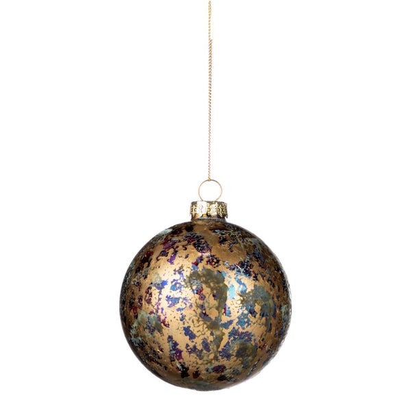 Green Antique Round Bauble
