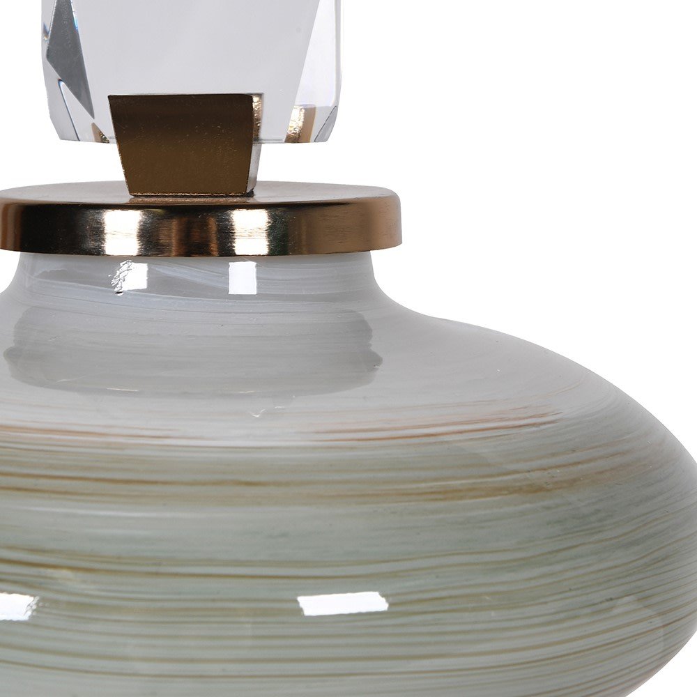 Green & Brown Small Jewel Lidded Jar - LUXONAS