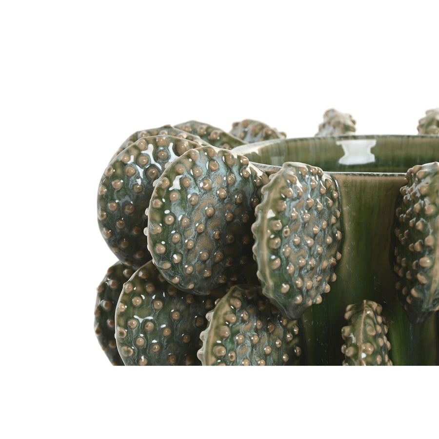 Green Cactus Ceramic Vase