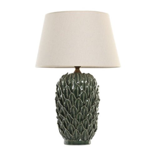 Green Leaves Ceramic Lamp - LUXONAS
