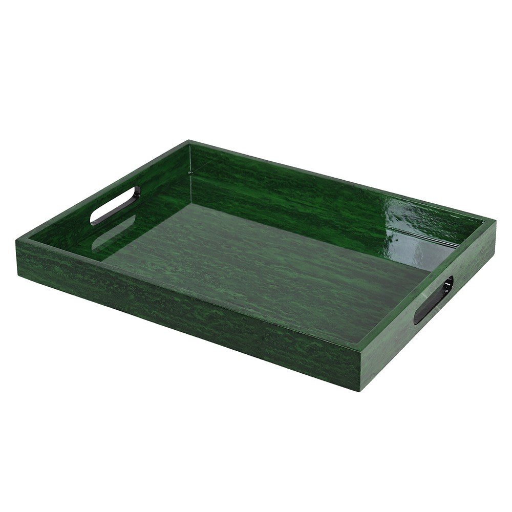 Green Malachite Effect Tray - LUXONAS