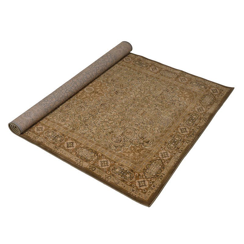 Green Pattern Cotton Rug