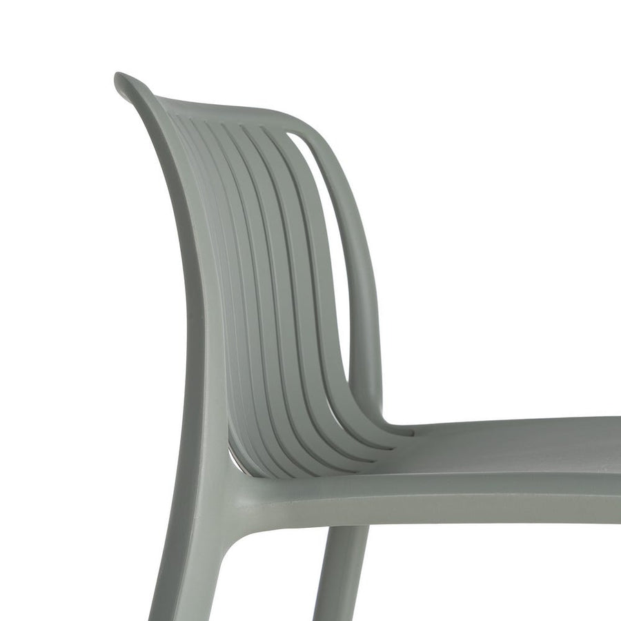 Green Polypropylene Outdoor Stool