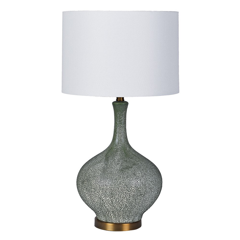 Green Shagreen Effect Table Lamp