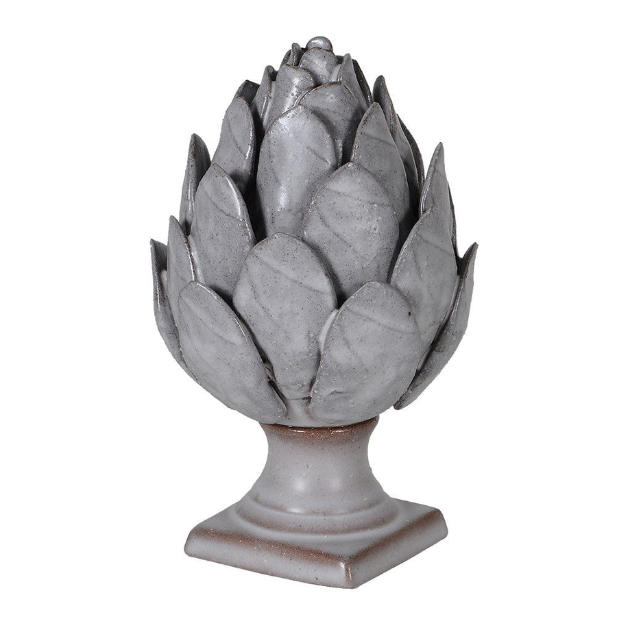 Grey Ceramic Artichoke Decorative Ornament