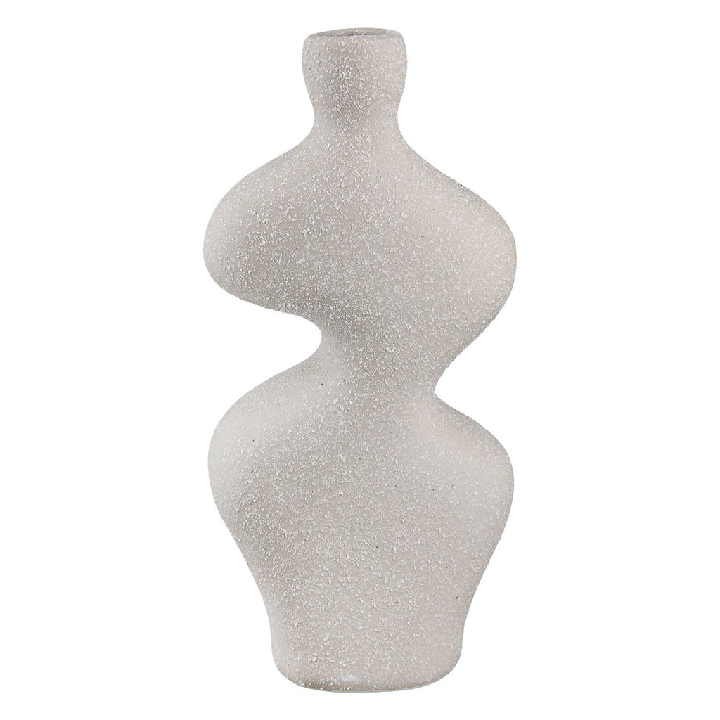 Grey Ceramic Wave Vase - LUXONAS HOME