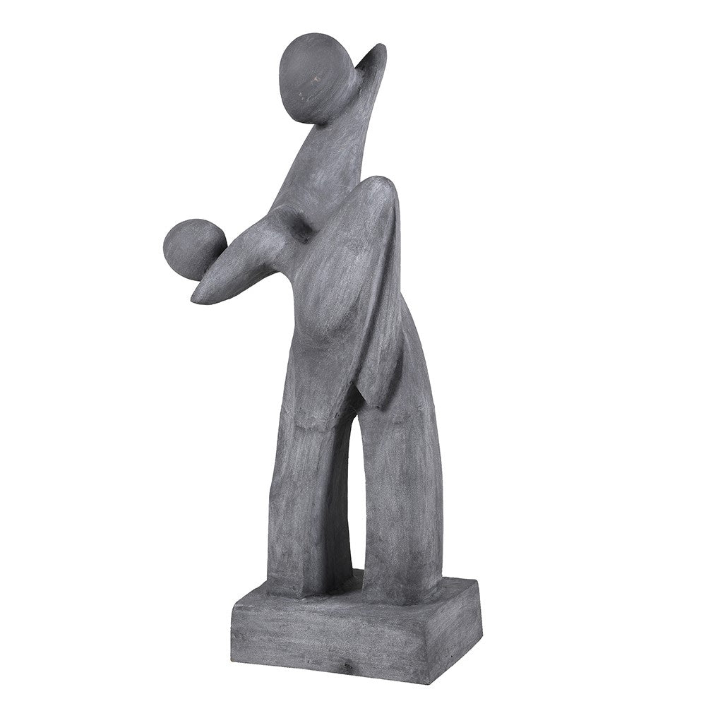 Elegant Grey Dancers Sculpture