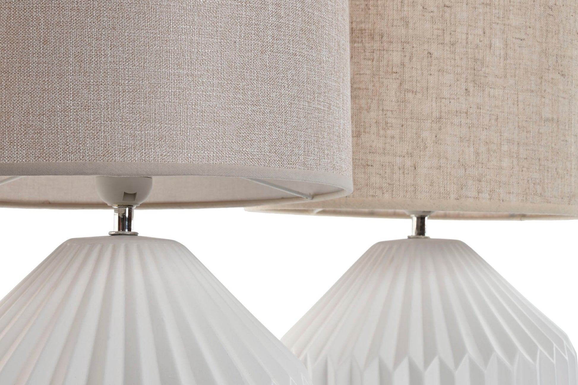 Grey Linen Shade Table Lamp - LUXONAS