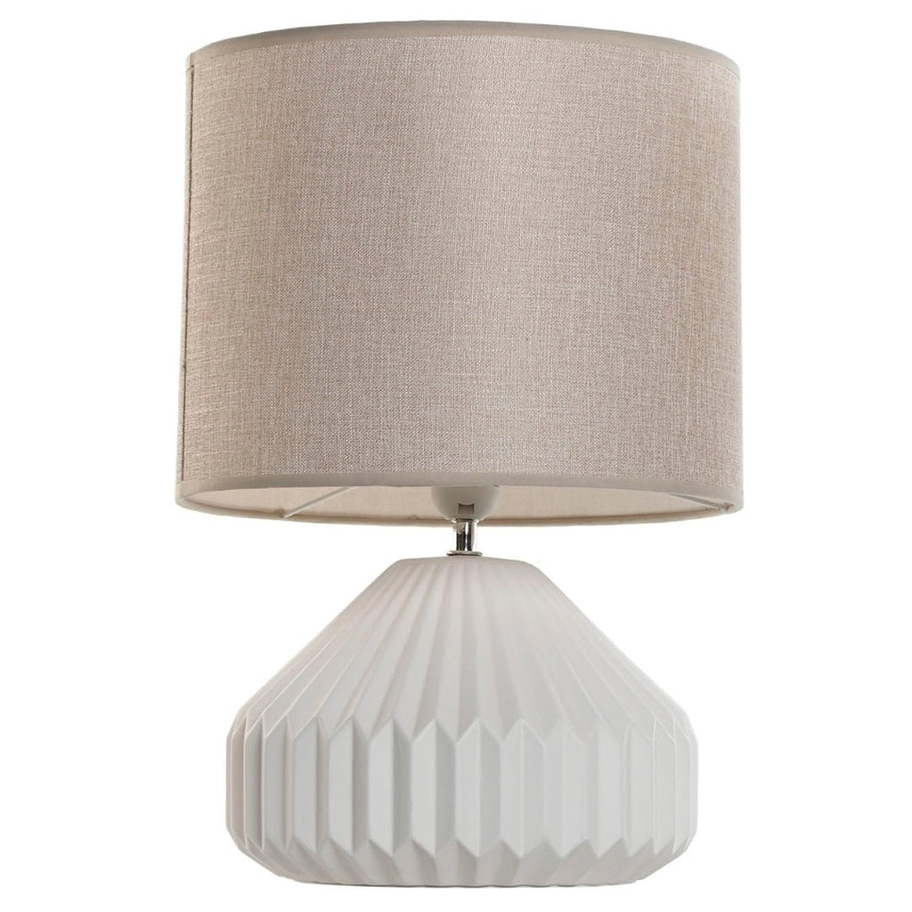 Grey Linen Shade Table Lamp - LUXONAS