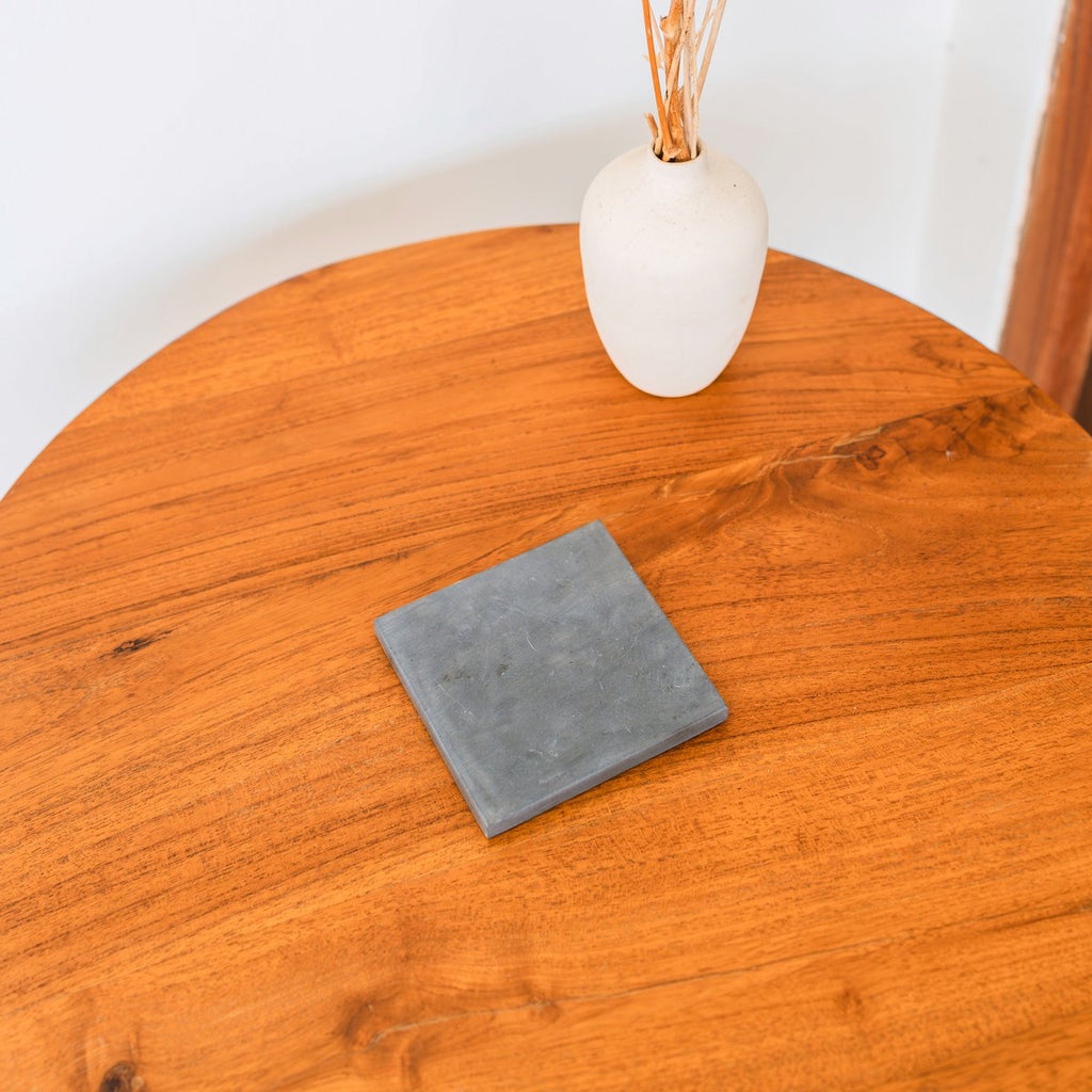 Grey Marble Coasters – Square Glass Coasters – Coasters for Mugs – Handmade Coasters Set of 4 or 8 MEWALI (grey) - LUXONAS HOME